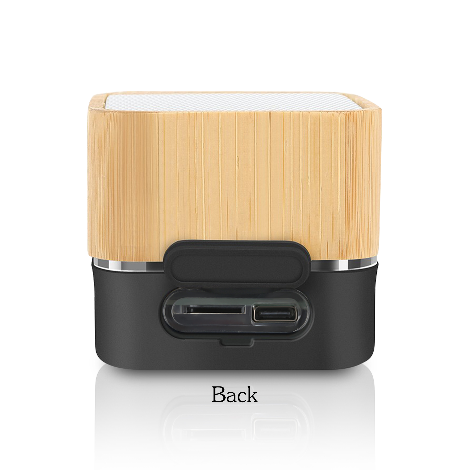 Bamboo Wireless Speaker ( 2.4'' x 2.4'' x 1.97'' )