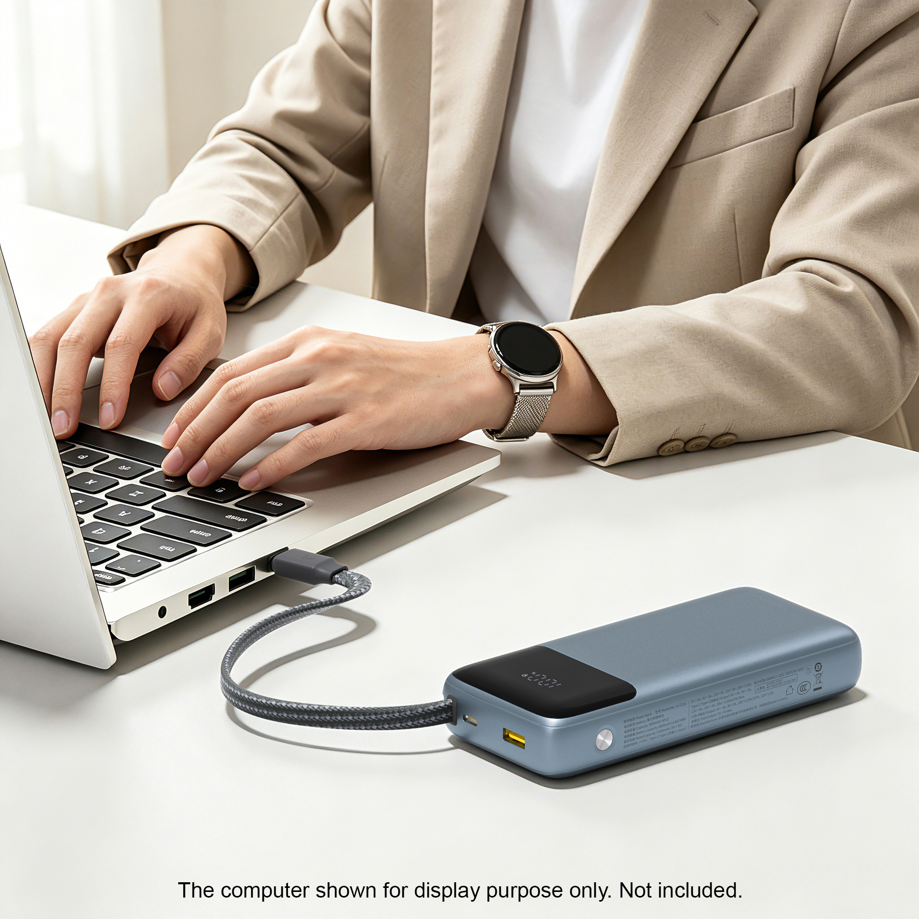 65W Portable Fast Charging Laptop Power Bank ( 20000mAh )